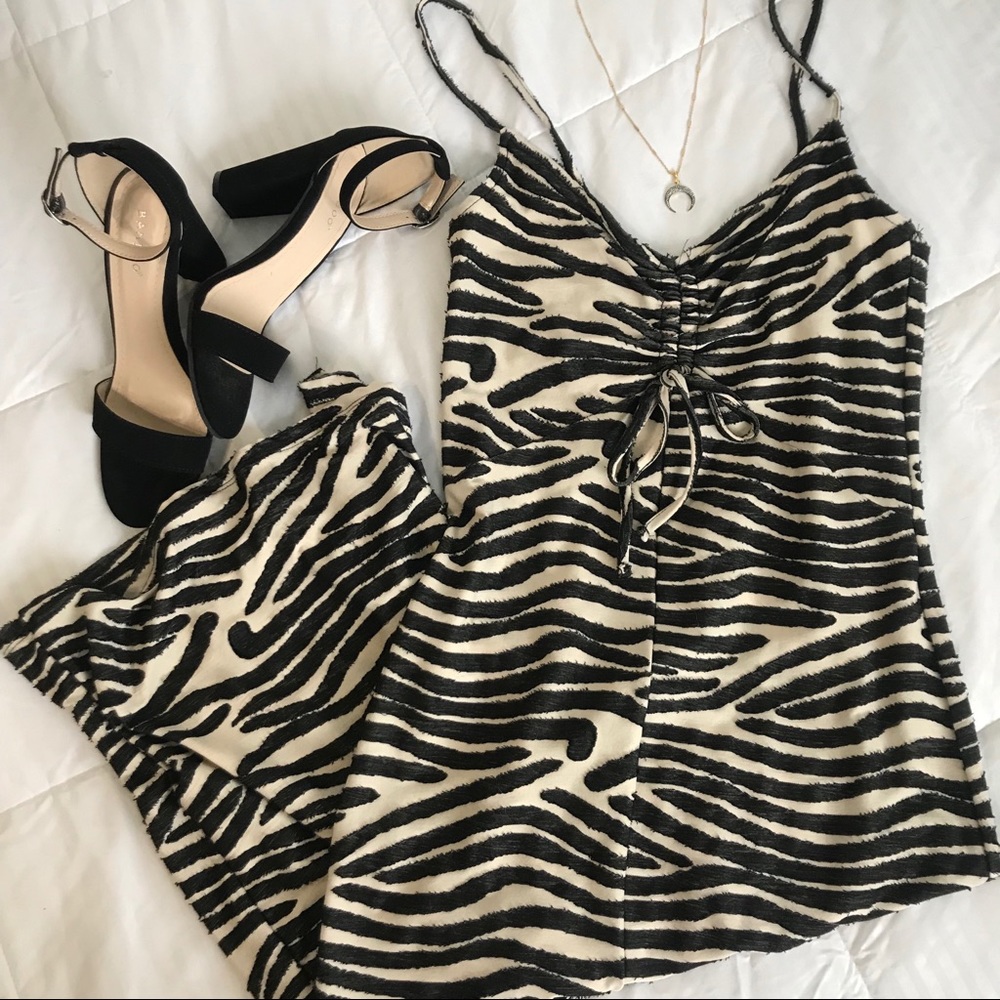 Zara zebra midi dress